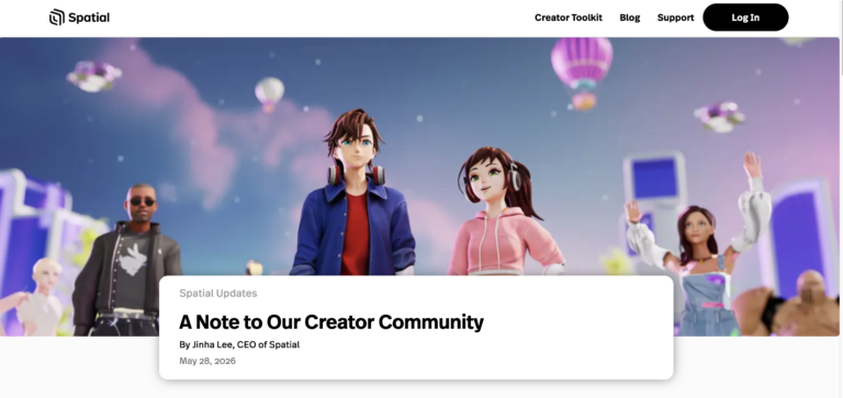 Screenshot from platform
